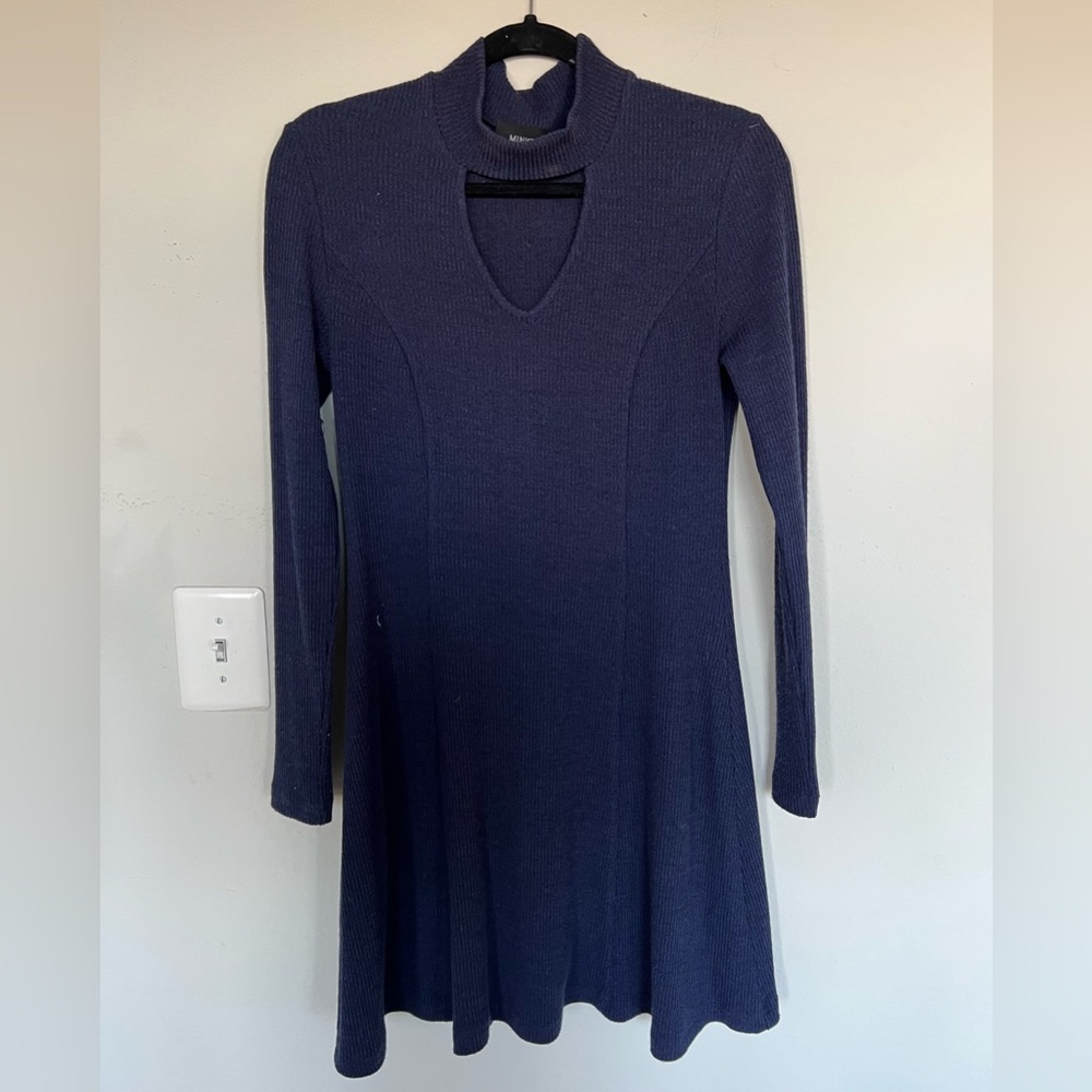 Navy blue sweater dress. Size 6
